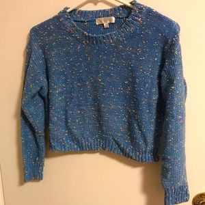 Multi colored cropped sweater